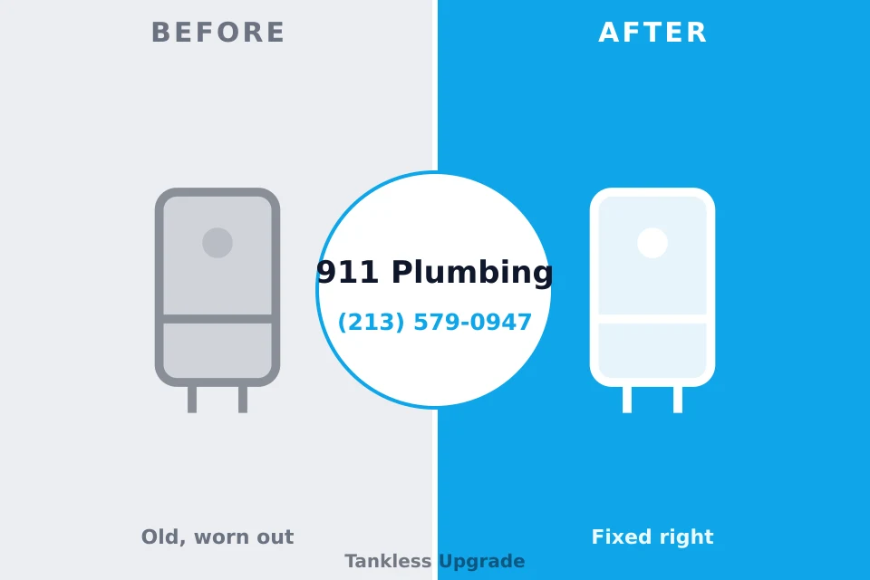 Before and after: plumbing company Logan, WV